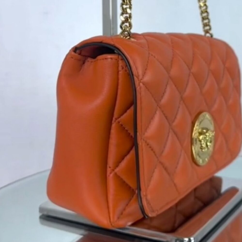 Gianni Versace Medusa Leather Shoulder Bag - Picture 4 of 12